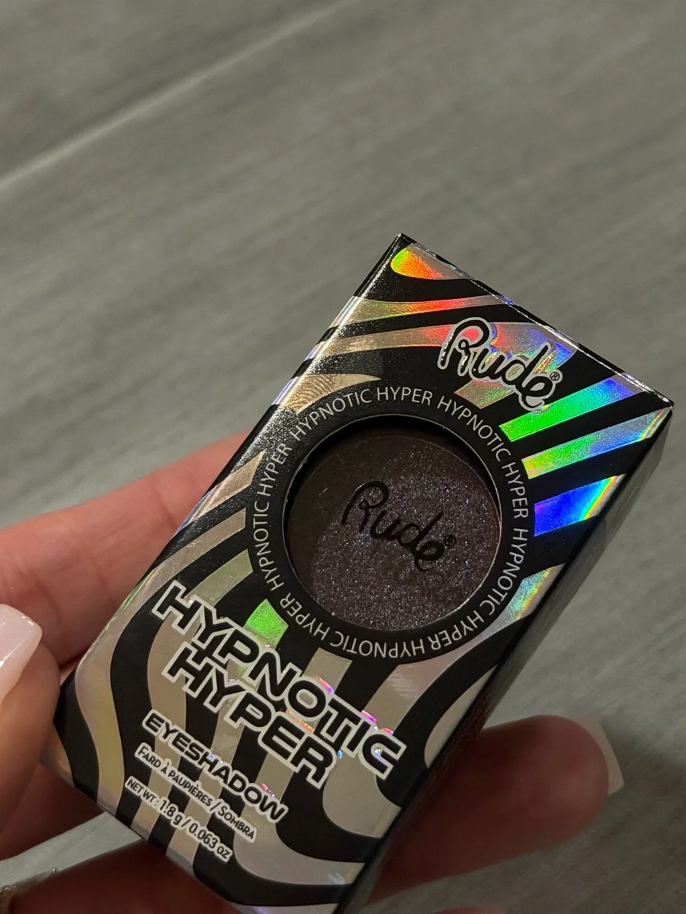 RUDE Hypnotic Hyper Eyeshadow — Deep Shimmery Plum